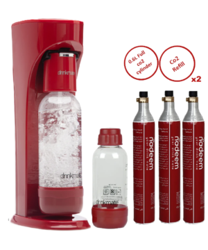 Drinkmate® startup kit offer (machine, cylinder, 1L PET, 0.5LPET, 2* 60L CO2 exchange)
